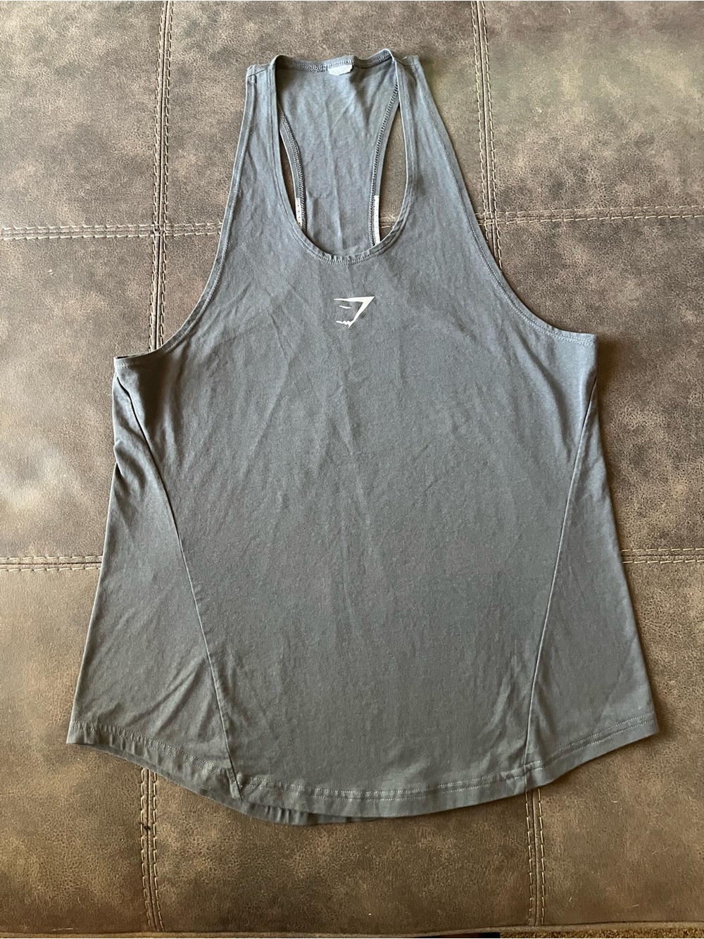 Gymshark Charcoal Racerback Tank Top
